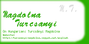 magdolna turcsanyi business card